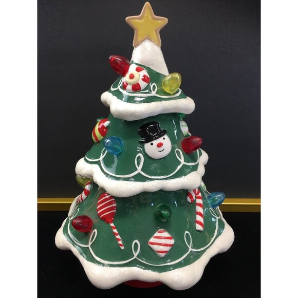 Hallmark Musical Lighted Rotating Gumdrop Christmas Tree Ceramic - Tested! - Picture 7 of 10